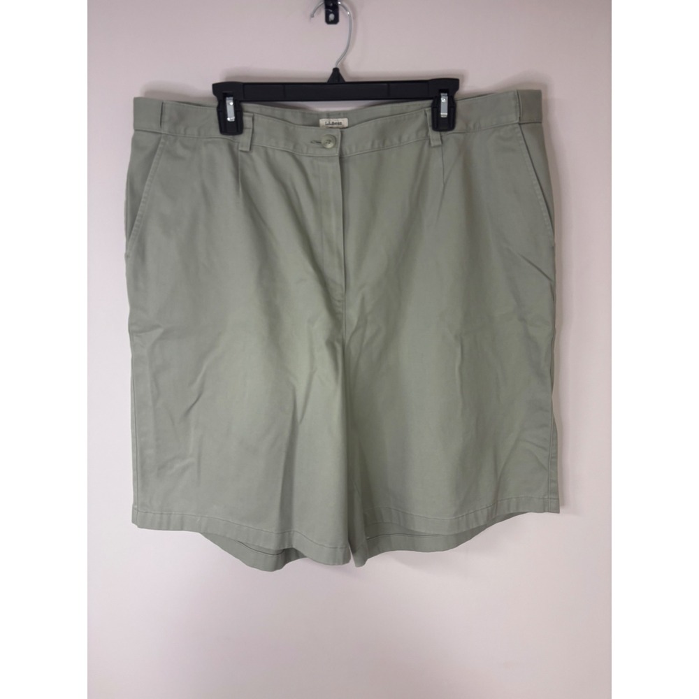 LL Bean Original Fit Women 20W‎ REG Cotton Casual Chino Shorts